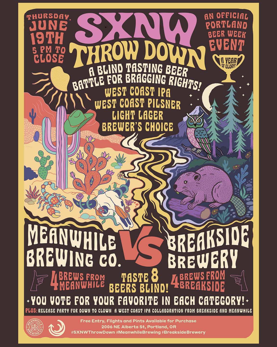 SXNW Throw Down Poster
