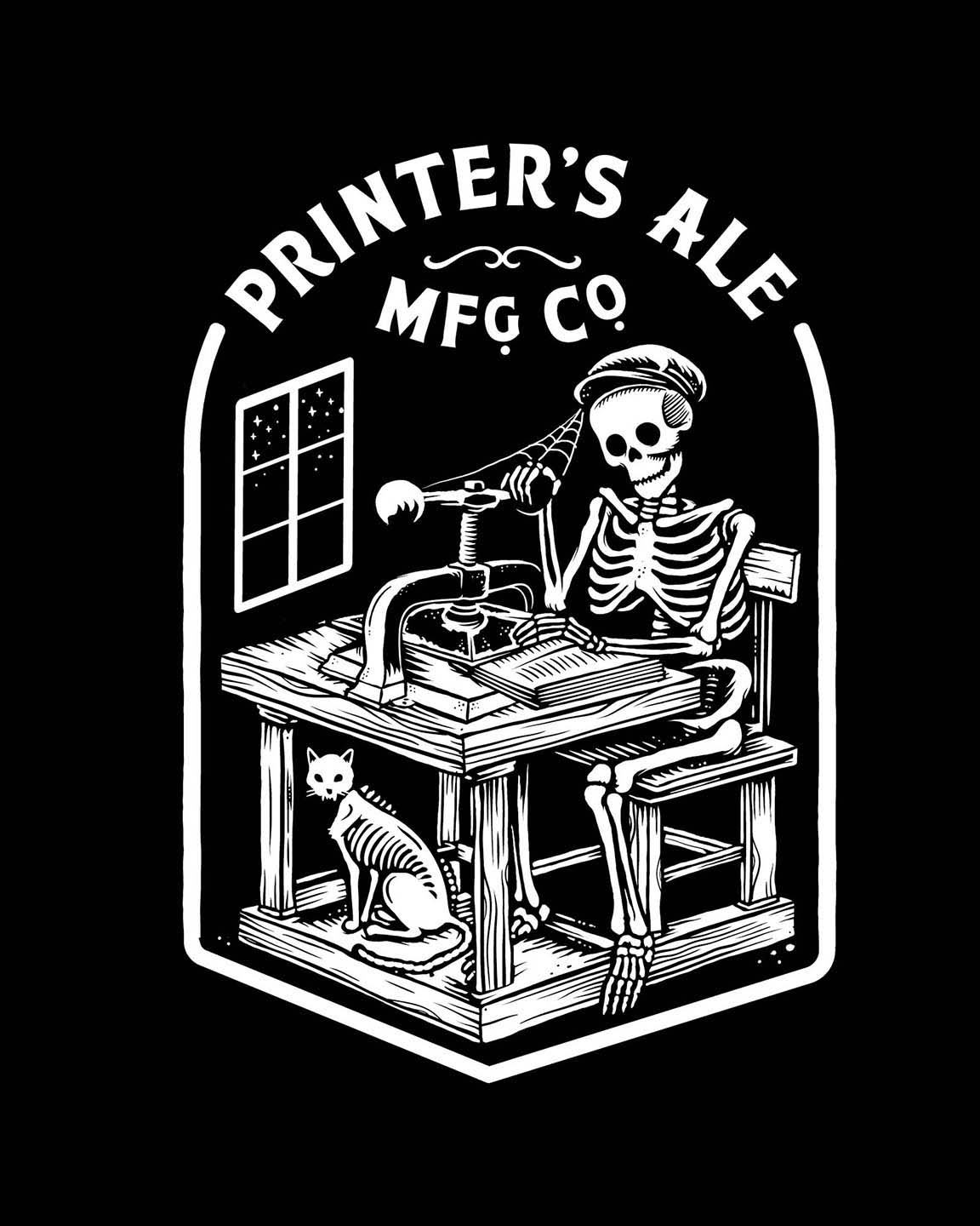 Printer's Ale Skeleton